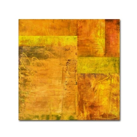 Michelle Calkins 'Essence Of Yellow 2' Canvas Art,35x35